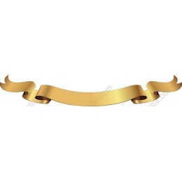 Golden Ribbon Banner