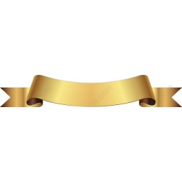 Golden Ribbon Banner