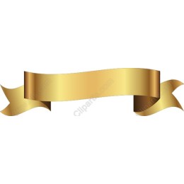 Golden Ribbon Banner