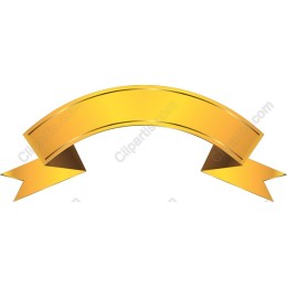 Golden Ribbon Banner