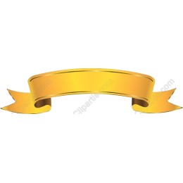 Golden Ribbon Banner