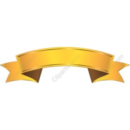 Golden Elegance Ribbon Banner