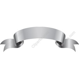Elegant Silver Ribbon Banner