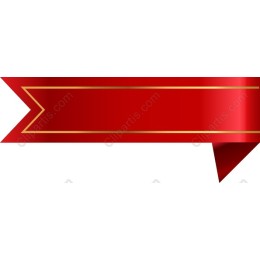 Elegant Red Ribbon Banner