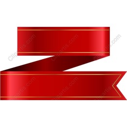 Elegant Red Ribbon Clipart