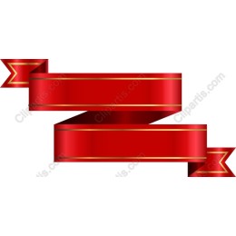 Elegant Red Ribbon Banner
