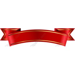 Elegant Red Ribbon with Gold Accents