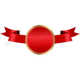 Red Seal with Ribbon