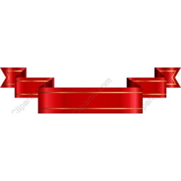 Elegant Red Ribbon Banner