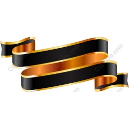 Black and Gold Ribbon