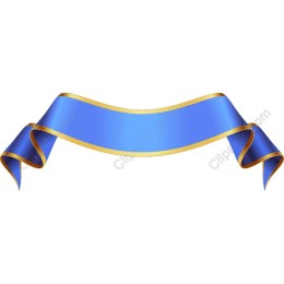 Elegant Blue Ribbon Banner