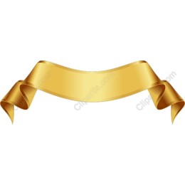 Golden Ribbon Banner
