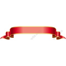Elegant Red Ribbon Banner