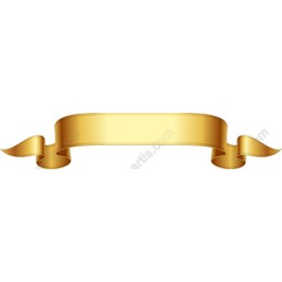 Golden Ribbon Banner