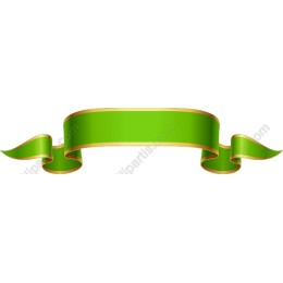 Elegant Green Ribbon Banner