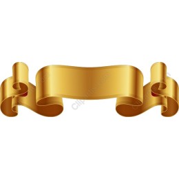 Golden Ribbon Banner