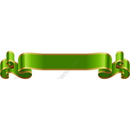 Elegant Green Ribbon Banner