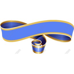 Elegant Blue Ribbon Banner
