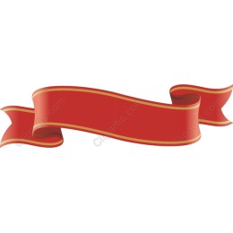 Elegant Red Ribbon with Gold Trim