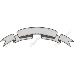 Vintage Grey Ribbon Banner