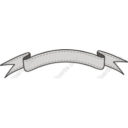 Elegant Gray Stitched Banner