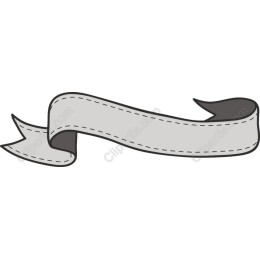 Elegant Gray Ribbon Banner