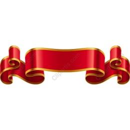 Elegant Red Ribbon Banner