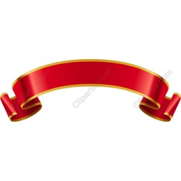 Elegant Red Ribbon Banner