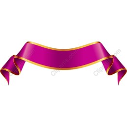 Magenta Ribbon Banner