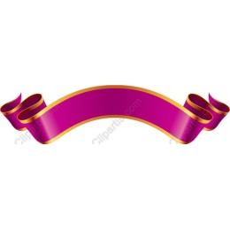Vibrant Magenta Ribbon Banner