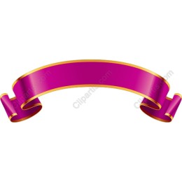 Vibrant Purple Ribbon Banner