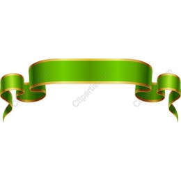 Elegant Green Ribbon Banner