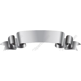 Premium Silver Ribbon Banner /