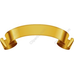Golden Ribbon Banner