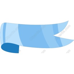Elegant Blue Ribbon