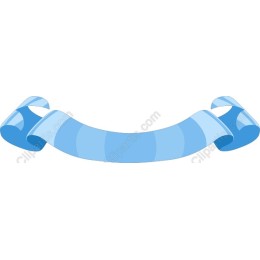 Elegant Blue Ribbon
