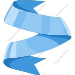 Elegant Blue Ribbon