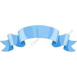 Baby Blue Ribbon Banner