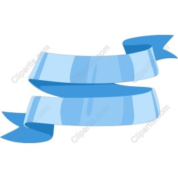 Elegant Blue Ribbon