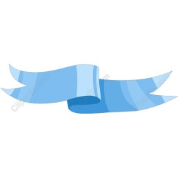 Elegant Blue Ribbon