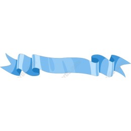 Elegant Blue Ribbon