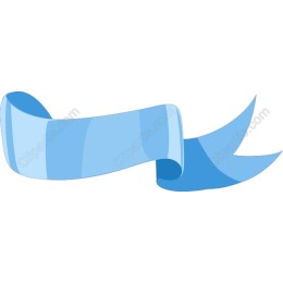 Elegant Blue Ribbon