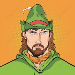 Heroic Green Character