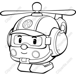 Cute Cartoon Helicopter