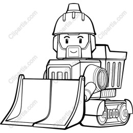 Cartoon Bulldozer
