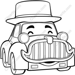 Happy Vintage Car