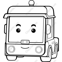 Cheerful Cartoon Truck