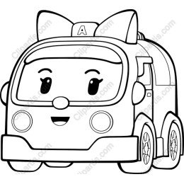 Cheerful Cartoon Car for Kids