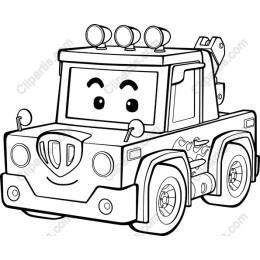 Cartoon Tow Truck
