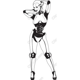 Futuristic Female Robot
